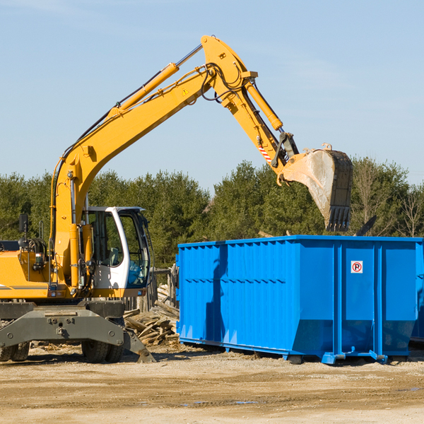 what size residential dumpster rentals are available in Germantown